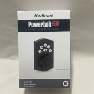 Kwikset Powerbolt 240 Electronic Lock in Box New Opened to Inspect